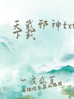 天武邪神txt下载