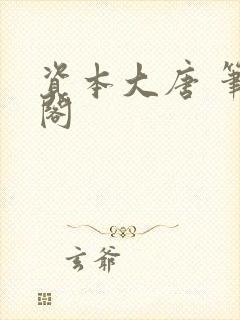 资本大唐 笔趣阁