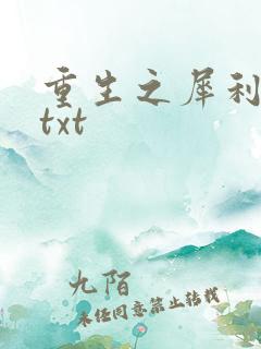重生之犀利女兵txt