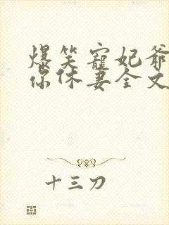 爆笑宠妃爷我等你休妻全文免费阅读