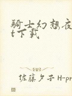 骑士幻想夜txt下载