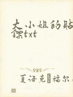 大小姐的贴身保镖txt