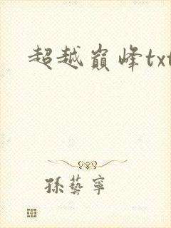 超越巅峰txt