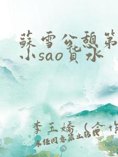 苏雪公憩第一章小sao货水