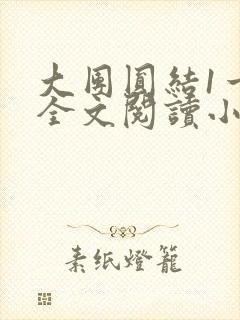 大团圆结1一6全文阅读小说