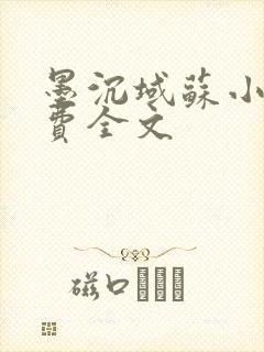 墨沉域苏小柠免费全文