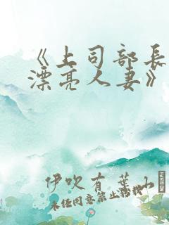 《上司部长出轨漂亮人妻》