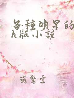 各种明星的综艺h版小说