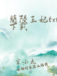 兰陵王妃txt下载