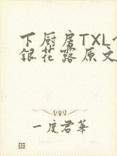 下厨房TXL金银花露原文