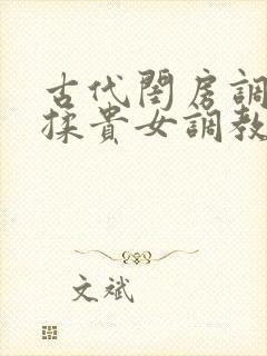 古代闺房调教h揉贵女调教记