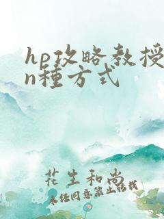 hp攻略教授的n种方式
