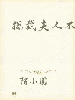 总裁夫人不好当