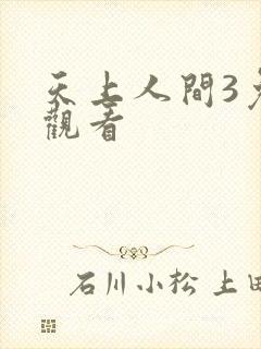 天上人间3免费观看