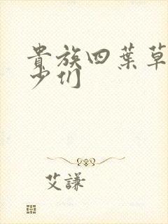 贵族四叶草的恶少们