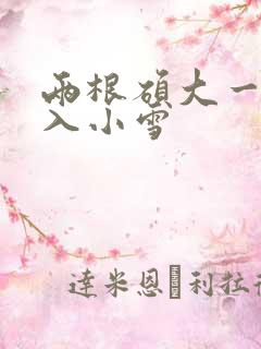 两根硕大一起挤入小雪