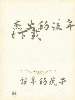 杰出的流年txt下载