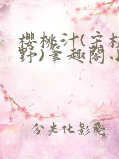 樱桃汁(宋枝江野)笔趣阁小说