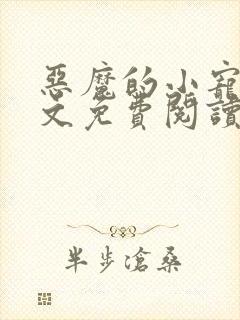 恶魔的小宠儿全文免费阅读