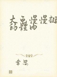 大龟慢慢挺进我的体内