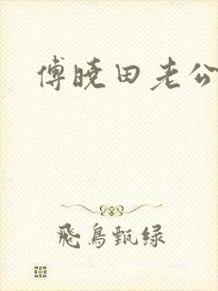 傅晓田老公是谁