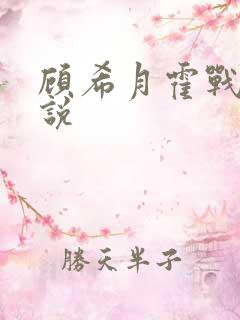 顾希月霍战霆小说