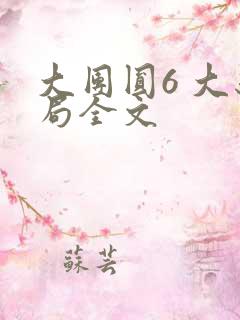 大团圆6 大结局全文