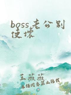 boss老公别使坏