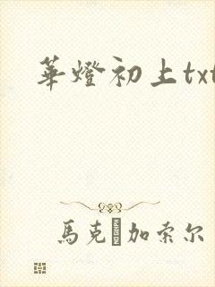 华灯初上txt