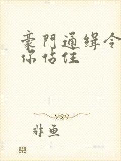 豪门通缉令老婆你站住