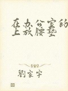 在办公室的椅子上放腰垫