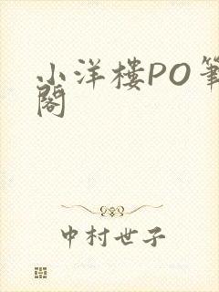 小洋楼PO笔趣阁