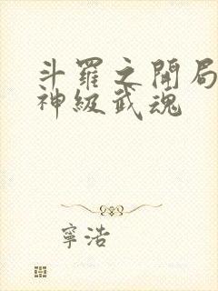 斗罗之开局签到神级武魂