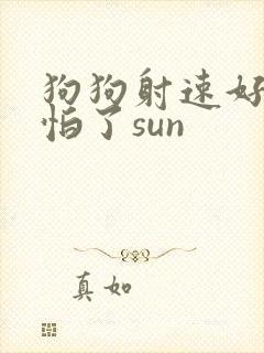 狗狗射速好太可怕了sun