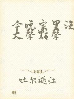 今晚家里没人叫大声点声