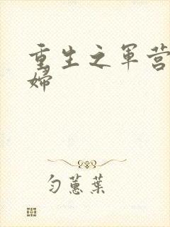 重生之军营小媳妇