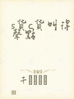 s货c货叫得大声点