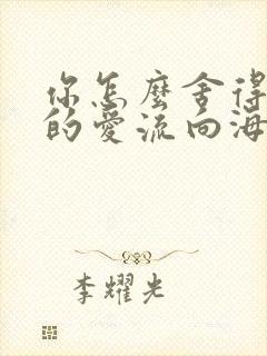 你怎么舍得让我的爱流向海