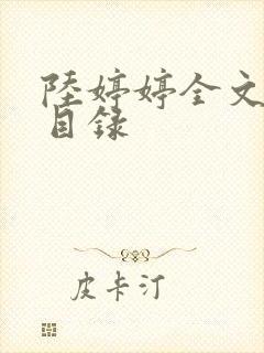 陆婷婷全文阅读目录