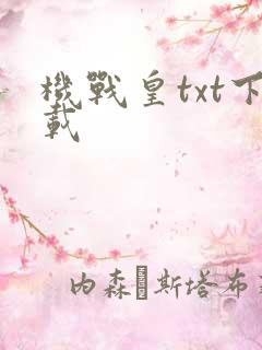机战皇txt下载