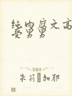 纯肉腐文高H总受男男