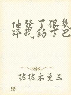 他发了狠几乎捏碎我的下巴