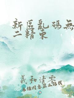 新区乱码无人区二精东