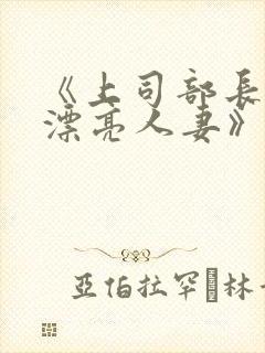 《上司部长出轨漂亮人妻》