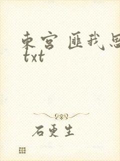 东宫 匪我思存 txt