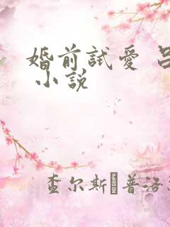 婚前试爱 吕颜 小说