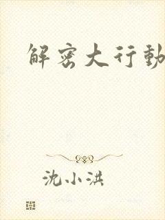 解密大行动
