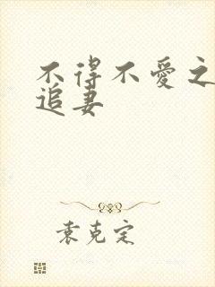 不得不爱之冷少追妻