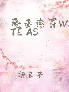 飞丞惩罚WRITE AS