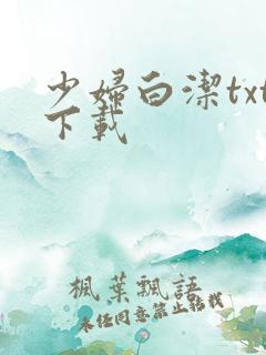 少妇白洁txt下载